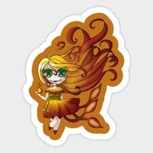 Phoenix Girl Sticker